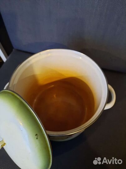 Кастрюля эмалированная ссср, с крышкой