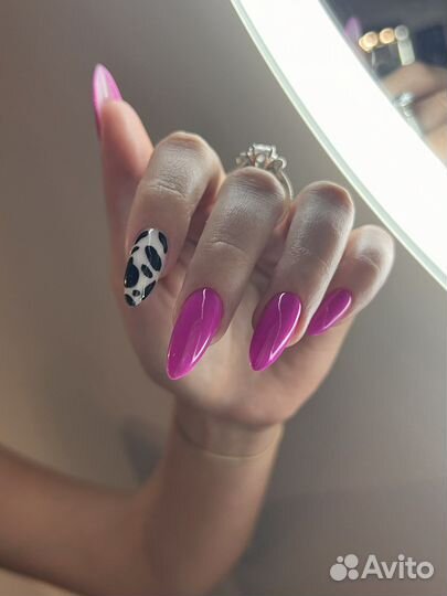 Маникюр гель-лак наращивание педикюр