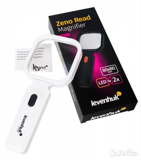 Лупа для чтения Levenhuk Zeno Read ZR10, белая