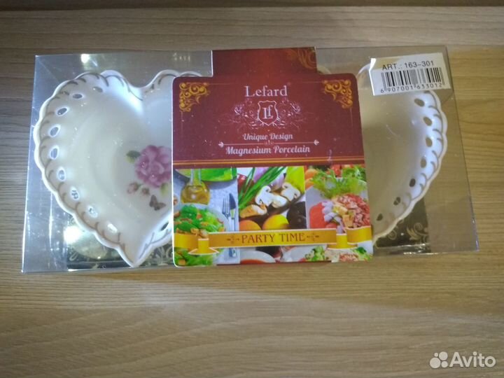 Набор розеток с ложками на 2 персоны 4пр