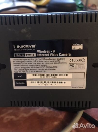 Linksys Wireless - B Internet Video Camera wvc11b
