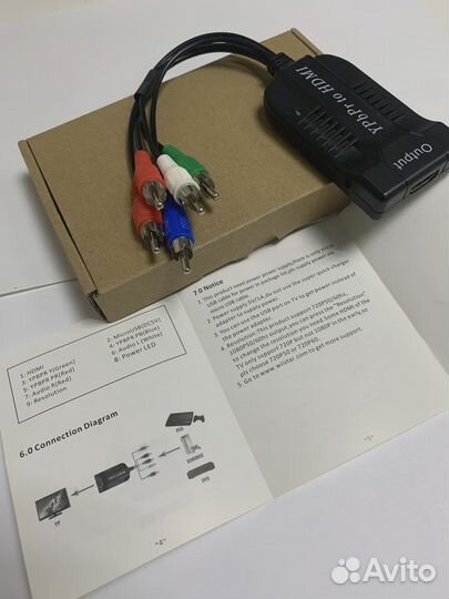 Переходник 1080P YPbPr to hdmi Video Audio Convert