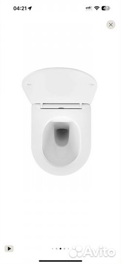 Унитаз подвесной безободковый 520/56,5