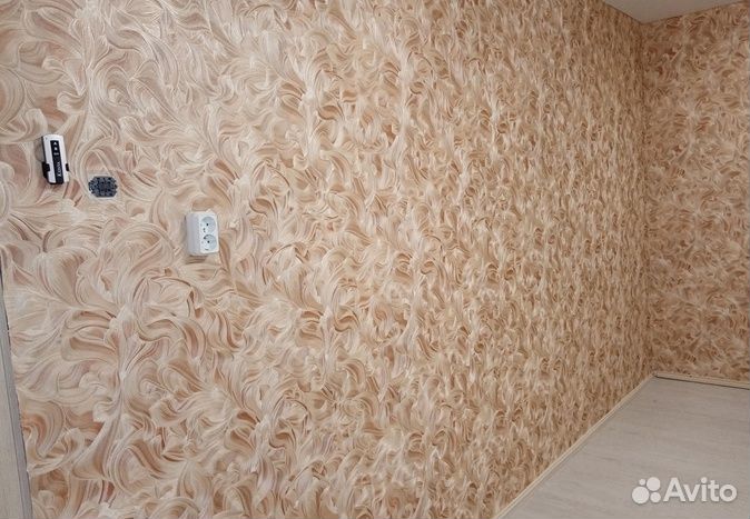 Поклейка обоев подготовка стен. Разводка электрик