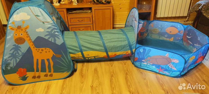 Новый Игровой центр 3 в 1 бассейн тоннель палатка