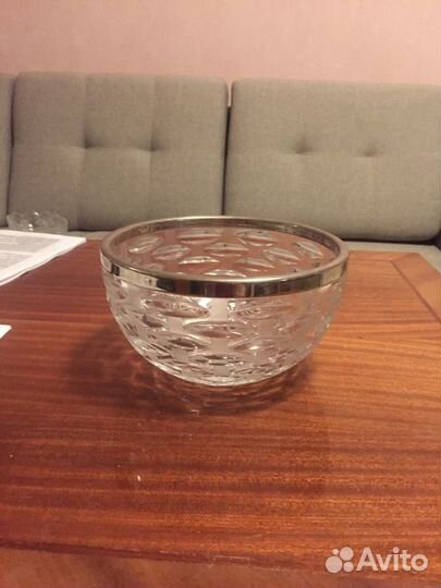 Салатница хрустальная