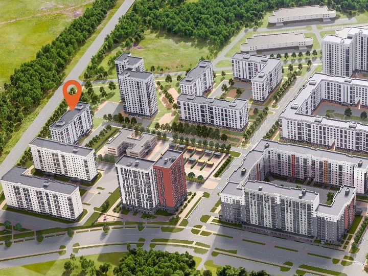 2-к. квартира, 54,3 м², 3/10 эт.