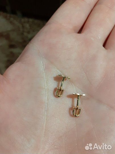 Золотые серьги для девочки