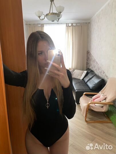 Боди женское черное