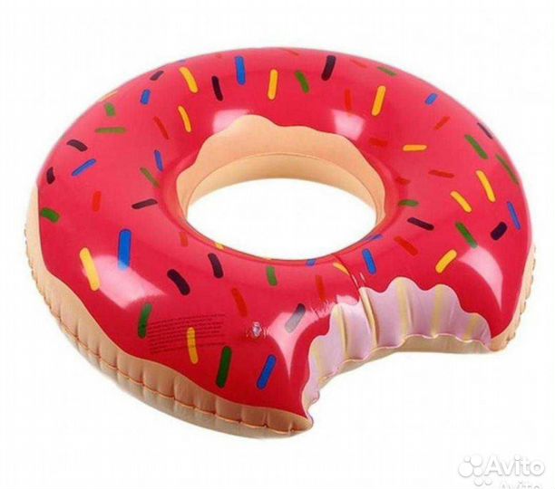 Надувной круг пончик 90см