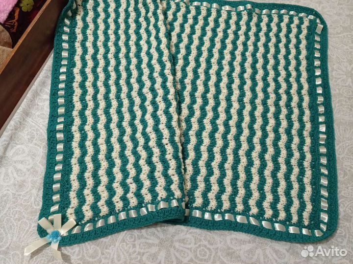 Плед детский вязаный