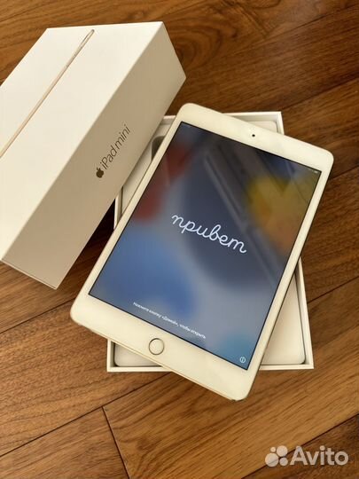 iPad mini 4 + cellular 128Gb Gold
