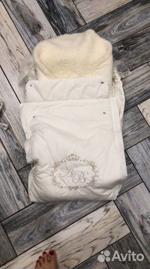 Конверт + одеялко+ шапка