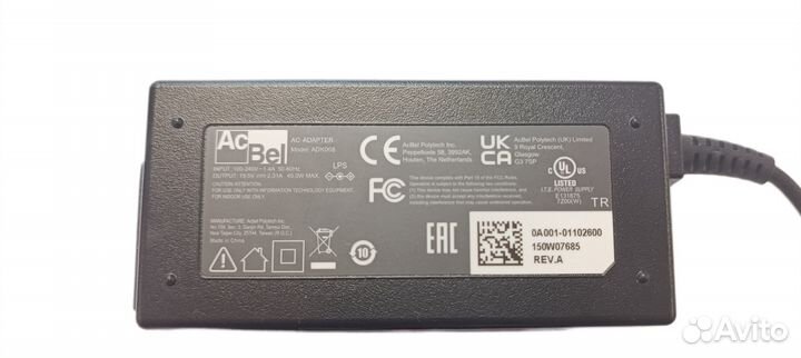 Блок питания 19,5V/2.31A 5,5x2,5 мм. (Б/У)