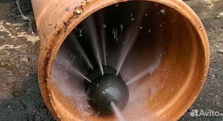 Устранение засоров. Прочистка канализации 24/7