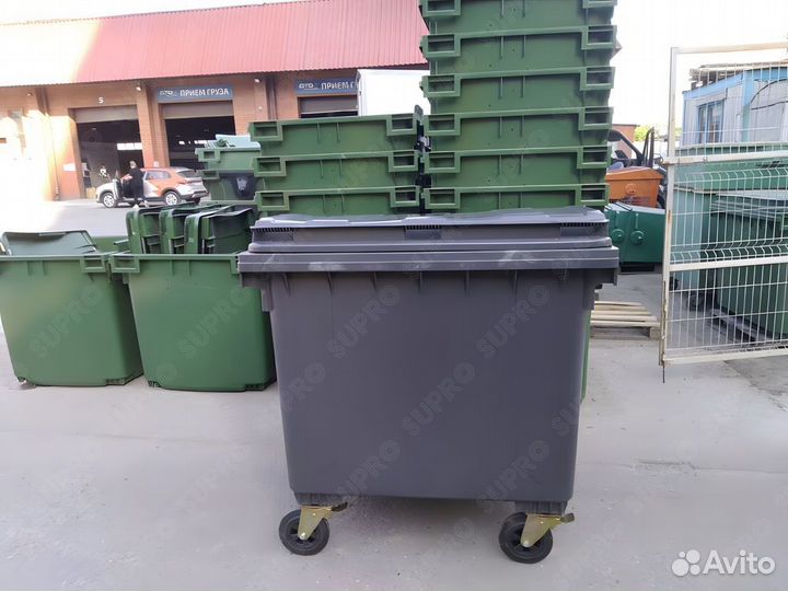 Пластиковый евроконтейнер 1100л Ш2283