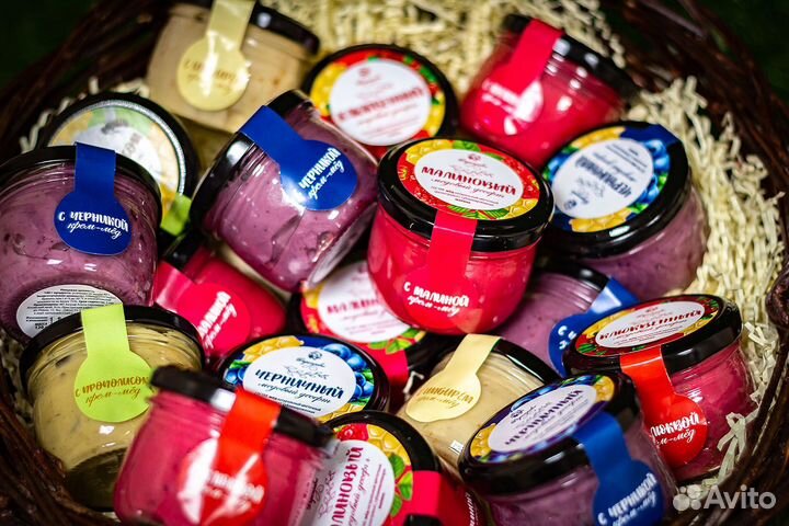 Мед с ягодами и специями, подарочные наборы