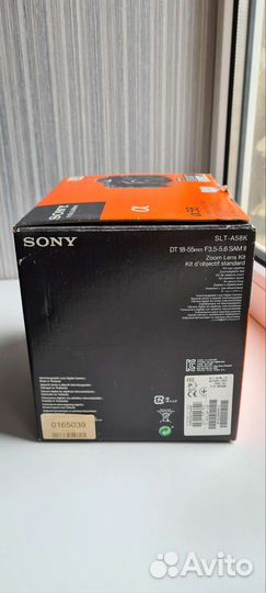 Зеркальный фотоаппарат sony