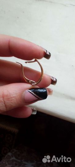Серьги серебро