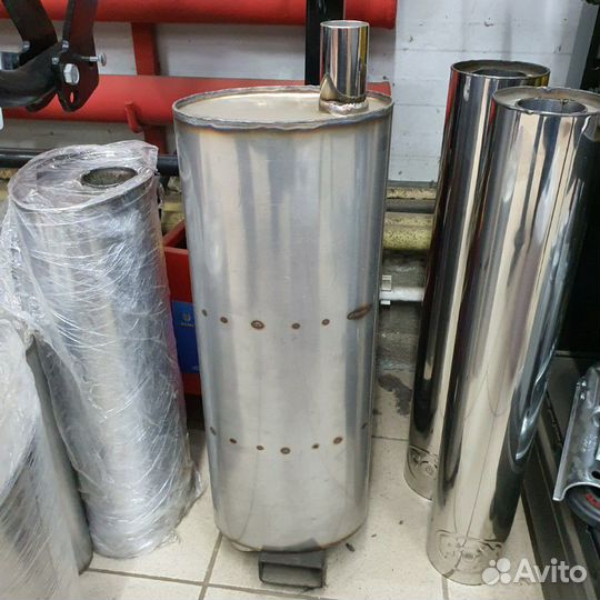 Глушитель нержавеющий Polo/Octavia