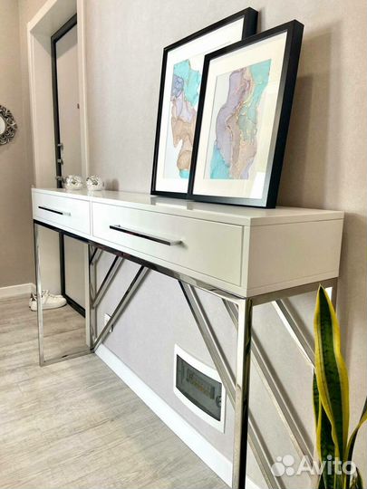 Консоль 150*30см на каркасе сталь