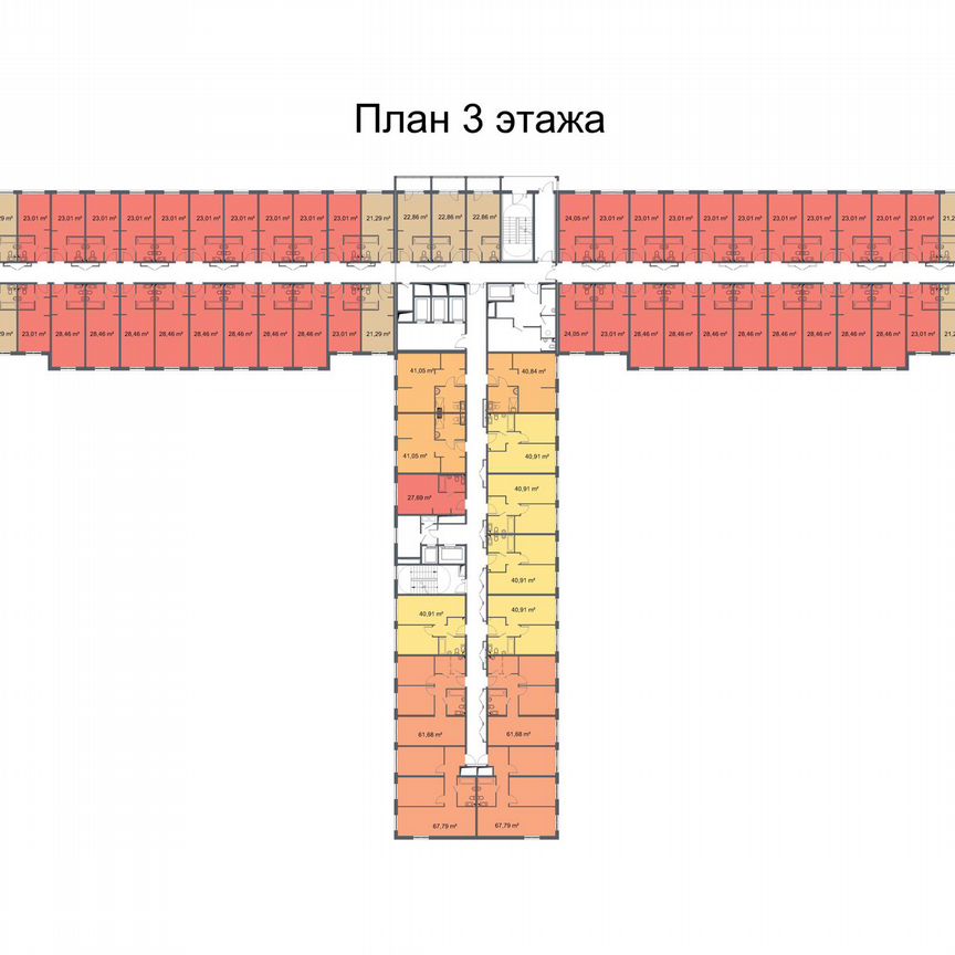 Апартаменты-студия, 27,7 м², 3/24 эт.