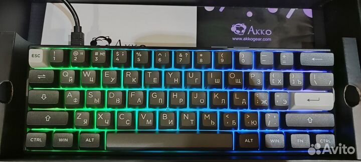 Игровая Клавиатура Akko 3061S Black&Sliver V3 Pro