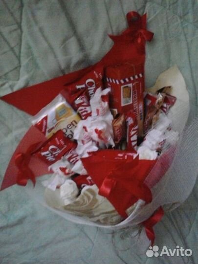 Сладкие букеты с розами