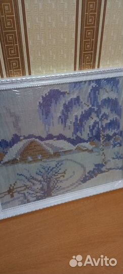 Картина вышивка