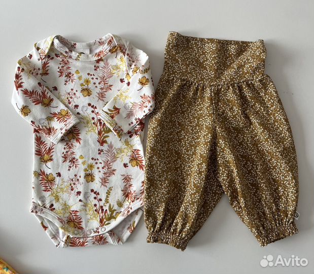 Пакет новых вещей для новорожденной девочки 56/62