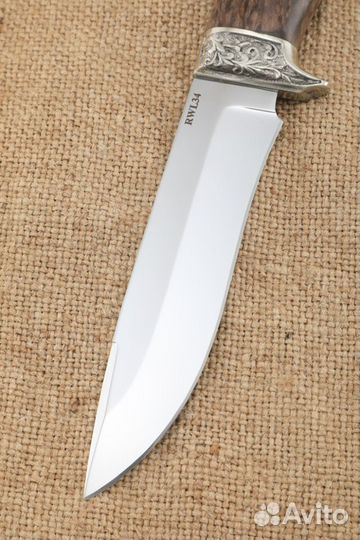 Нож Варан сталь RWL-34 карельская береза коричнева