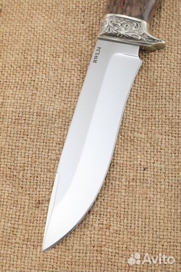 Нож Варан сталь RWL-34 карельская береза коричнева