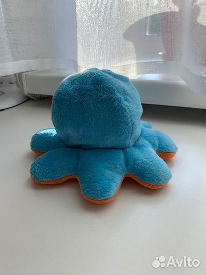 Мягкая игрушка осьминог двухсторонняя