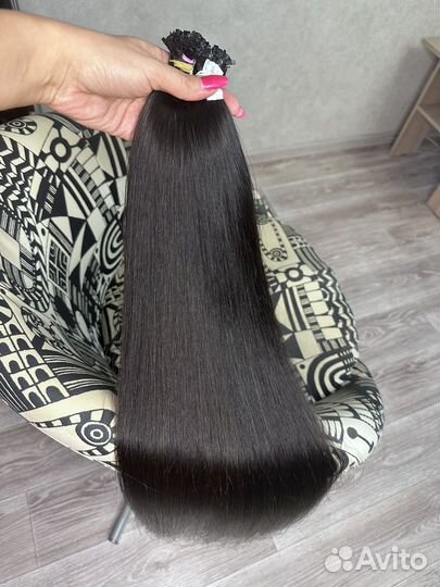Волосы 80 см с работой