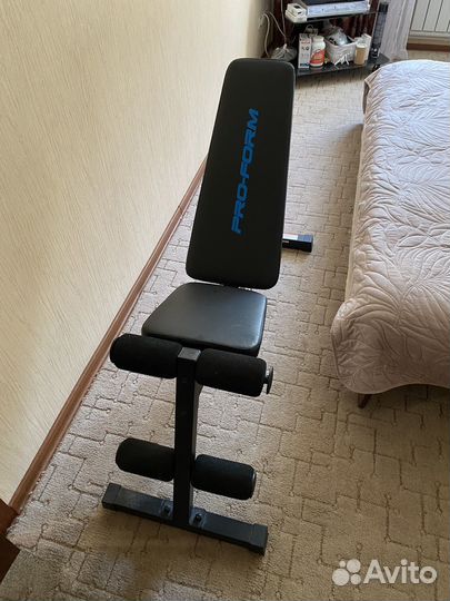 Скамья для жима и пресса, тренажер