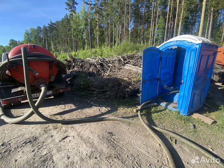 Откачка биотуалета, выгребных ям, колодцев