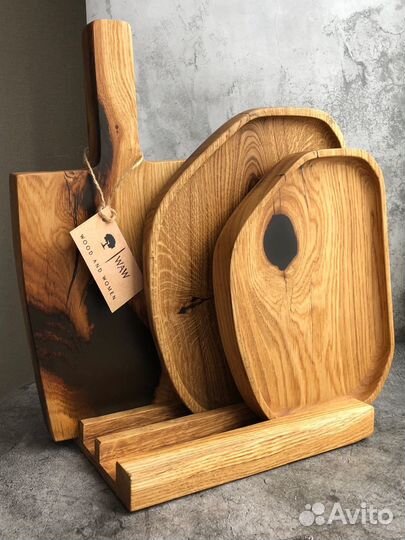 Доска деревянная разделочная из дуба