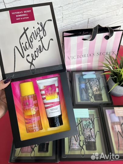 Подарочный набор victoria's secret спрей лосьон
