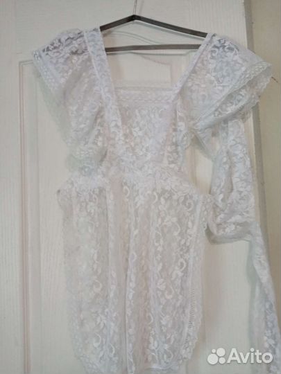 Фартук, блузка, платье