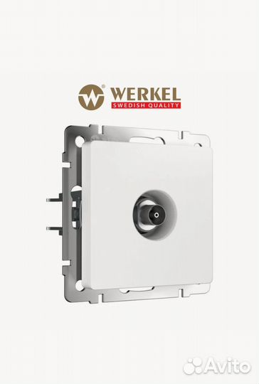 Розетка Werkel с заземлением для тв