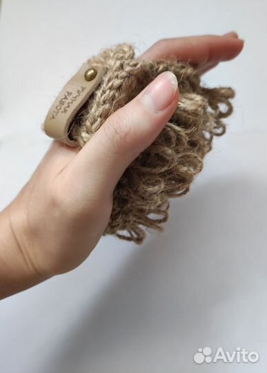 Мочалки ручной вязки. Мочалки из джута