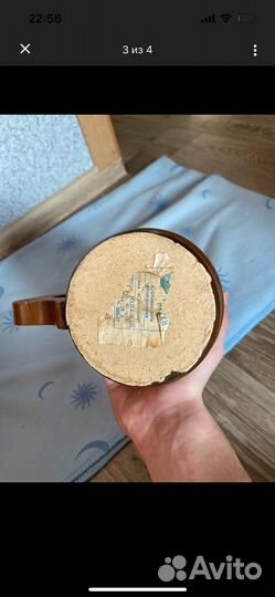 Кружка деревянная с ручкой СССР (1978 г.в)