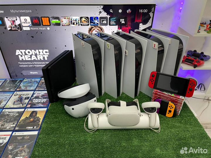 Аренда прокат игровых приставок PS5 PS4 VR 2 Xbox