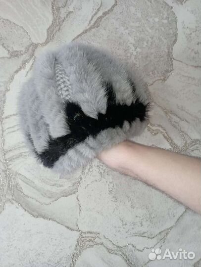 Шапка норковая, на резинке