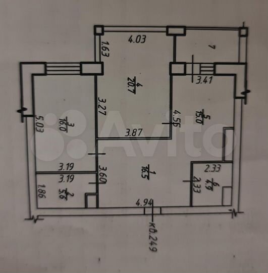 2-к. квартира, 84,2 м², 4/19 эт.