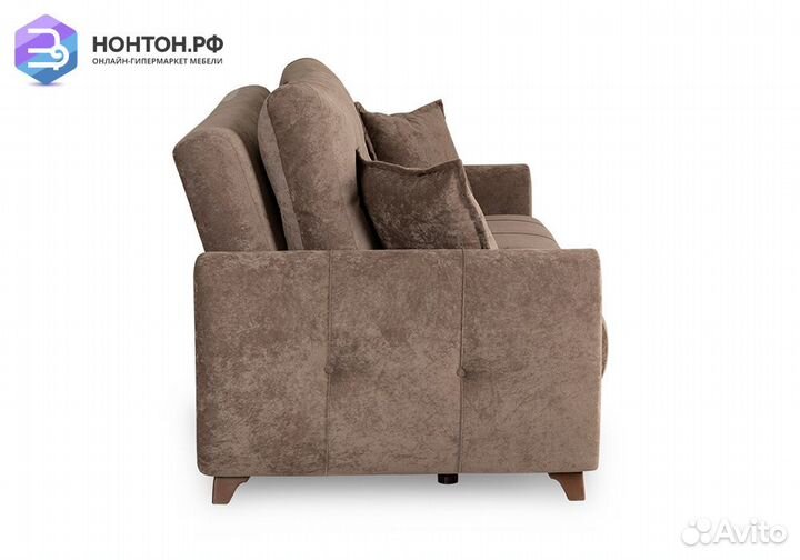 Диван книжка Плимут коричневый