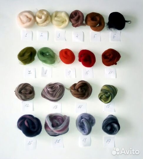 Шерсть для валяния меринос