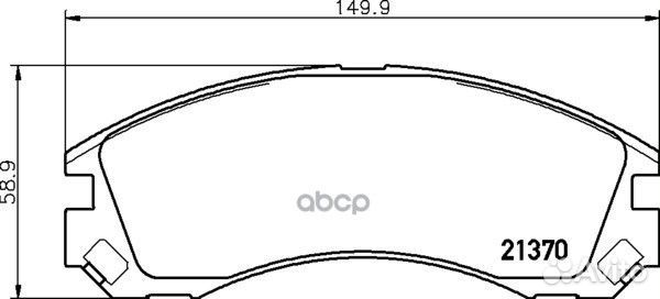 Колодки тормозные дисковые перед NP3032 NIS