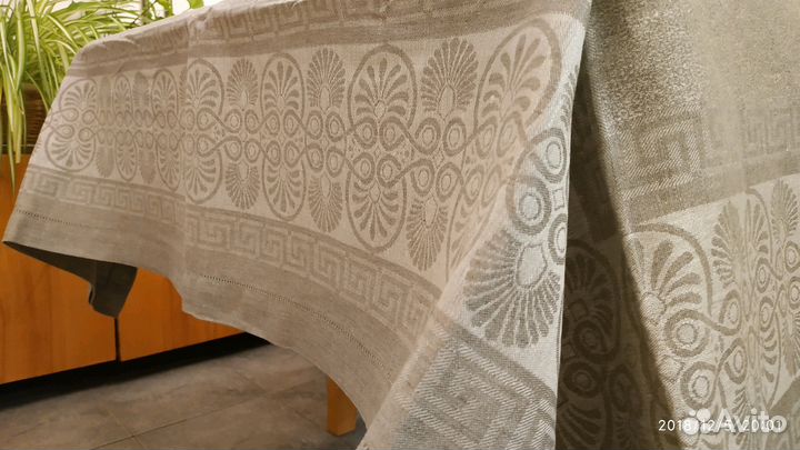 Скатерть Салфетки лён 1,5х1,5м