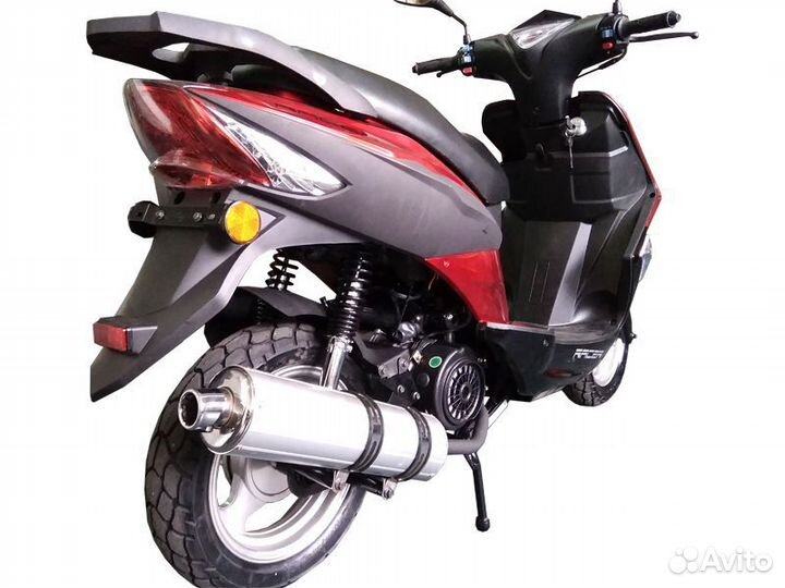Мопед Racer RC50QT-6F Flame sport красный